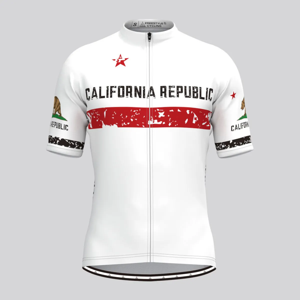 Men's Republic California Cycling Jersey - White To Buy