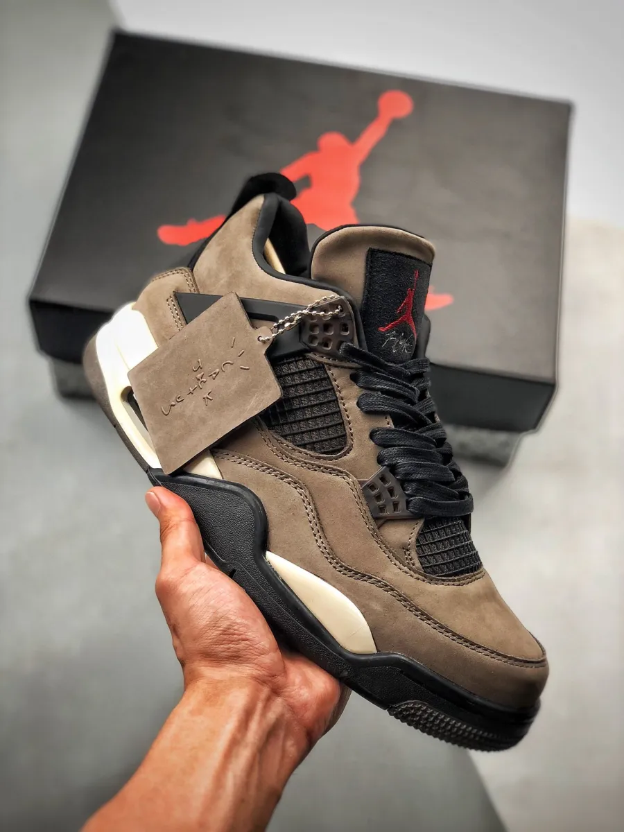 Travis Scott x Air Jordan 4 Olive Travis Scott Shoes For Sale