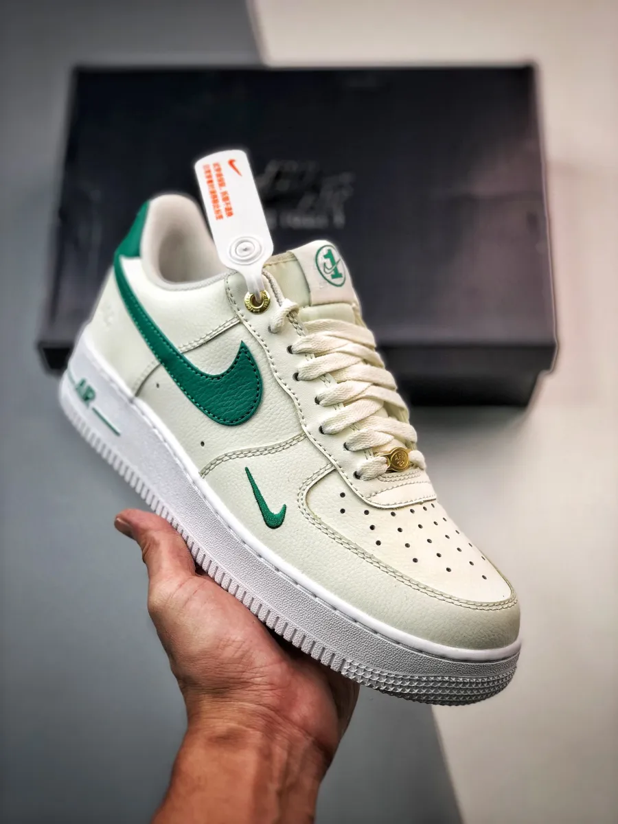 Nike Air Force 1 40th Anniversary Sail/Malachite-Metallic Gold #dq7582-101