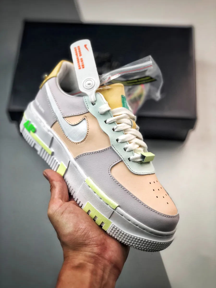 LPL x Nike Air Force 1 Pixel 'Have A Good Game' Venice/White-Green Strike DO2330-511 / pixelated air force ones