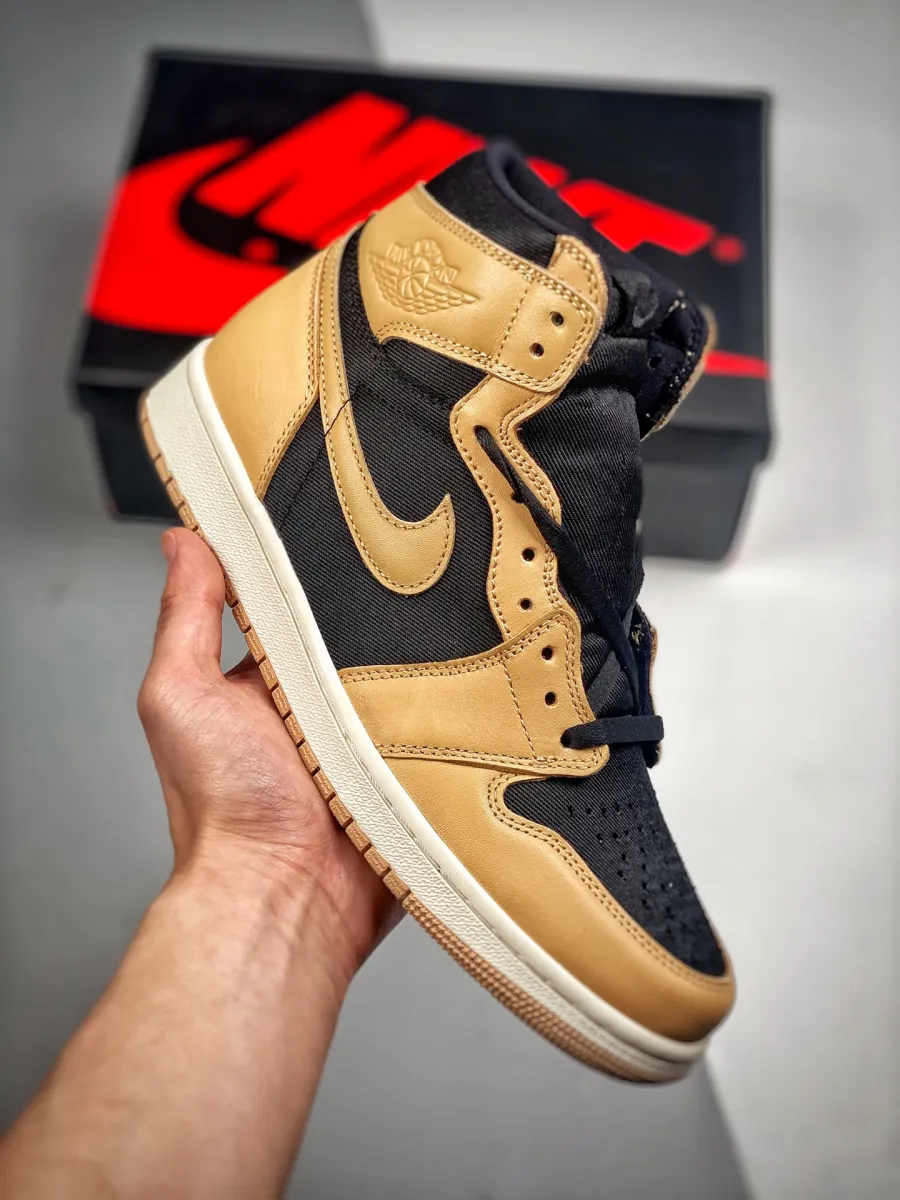 Air Jordan 1 Retro High OG 'Heirloom' Vachetta Tan/Black/Sail Air Jordan 1 Retro Tan