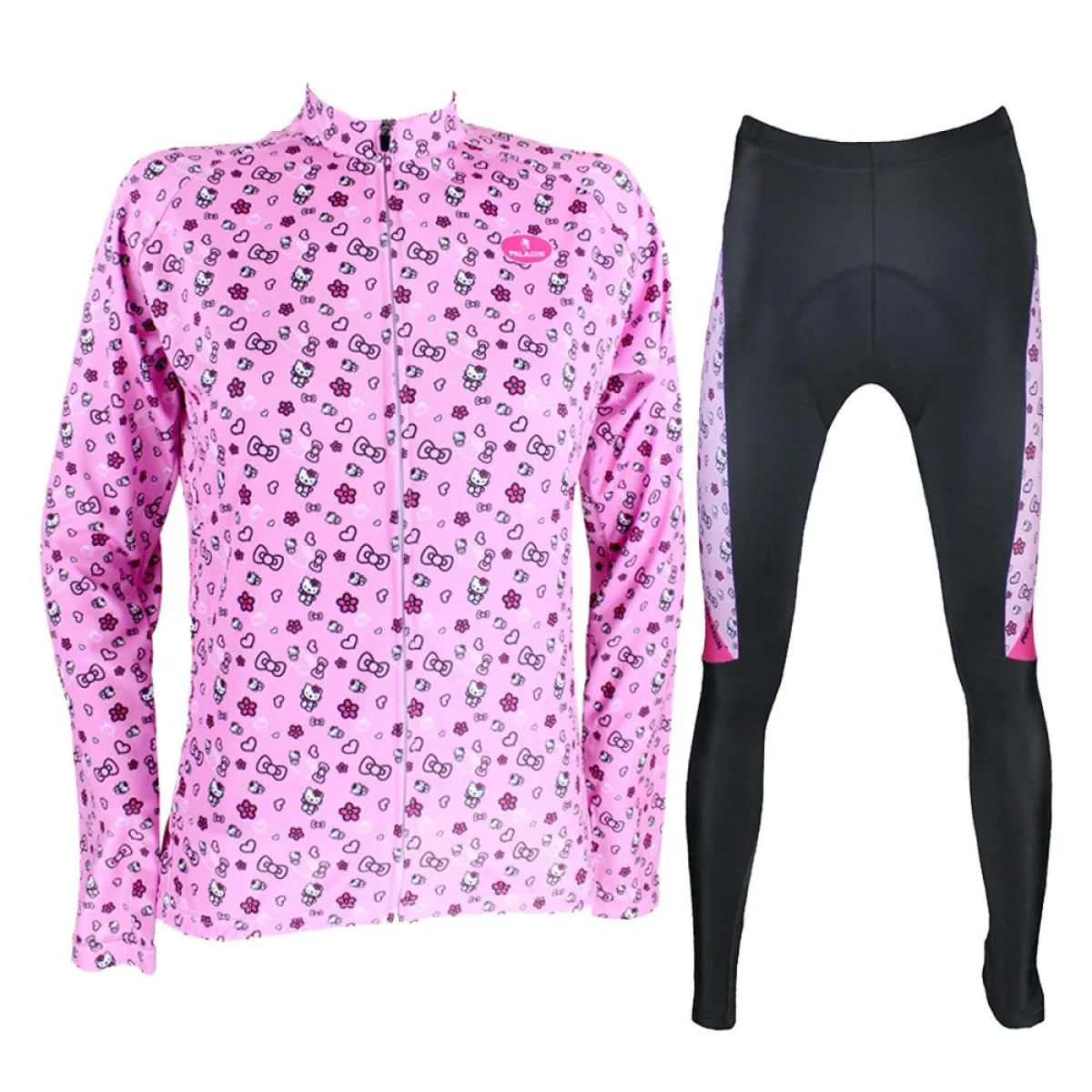 HELLO KITTY Princess Women's Cycling Suit/Jersey T-shirt Summer Pink Kit NO.081