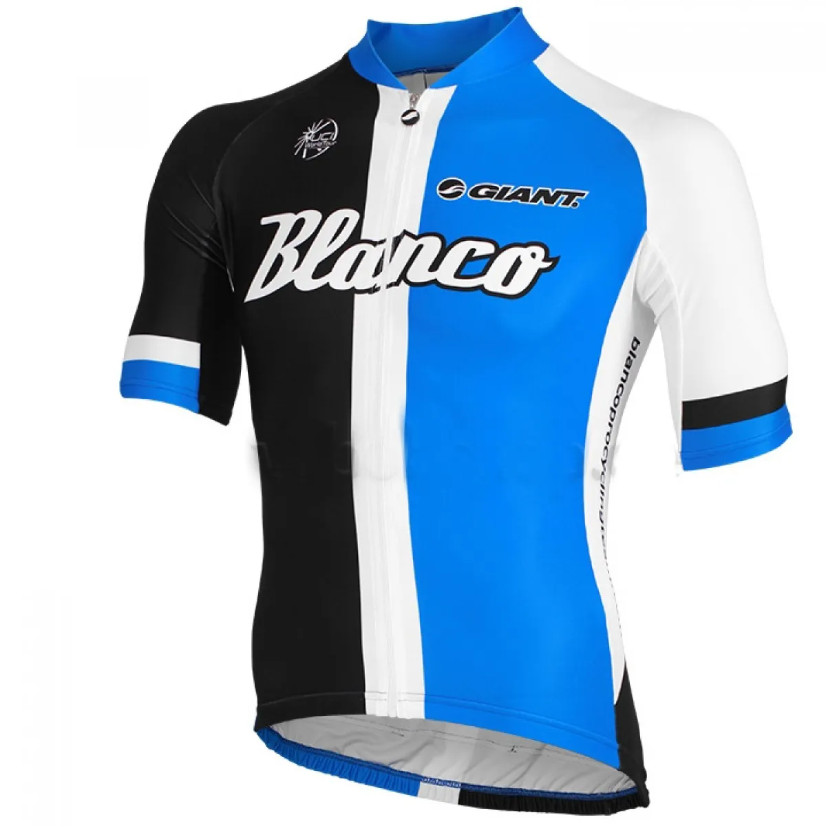2013 Blanco Giant pro cycling team Short sleeve Cycle jersey