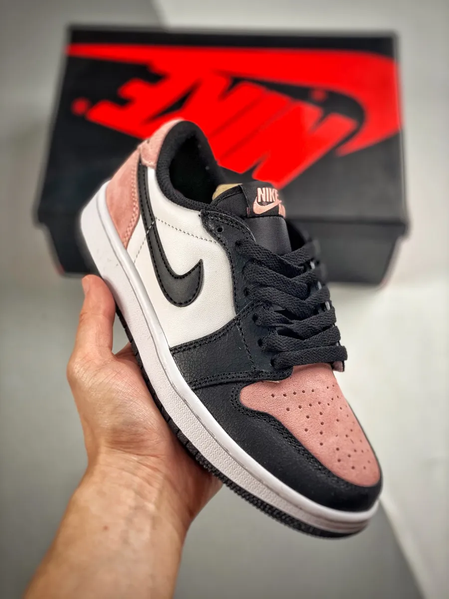 Air Jordan 1 Low Black/Bleached Coral-White-Grey Fog CZ0790-061 Air Jordan 1 Bleached Coral