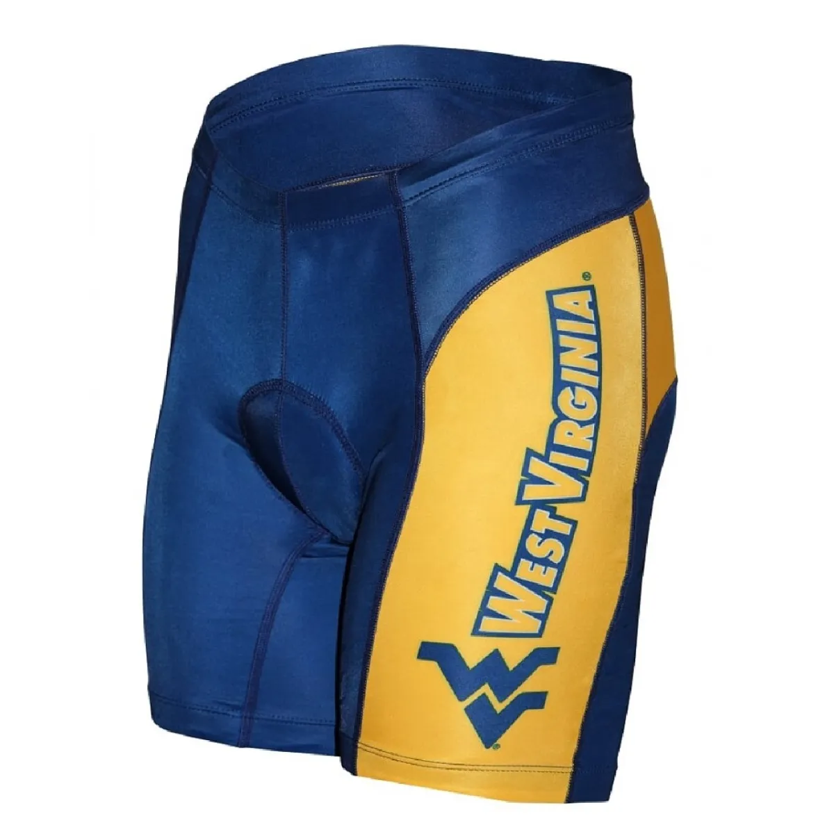 Adrenaline Promo University of West Virginia Logo padded Cycling Shorts-Mens