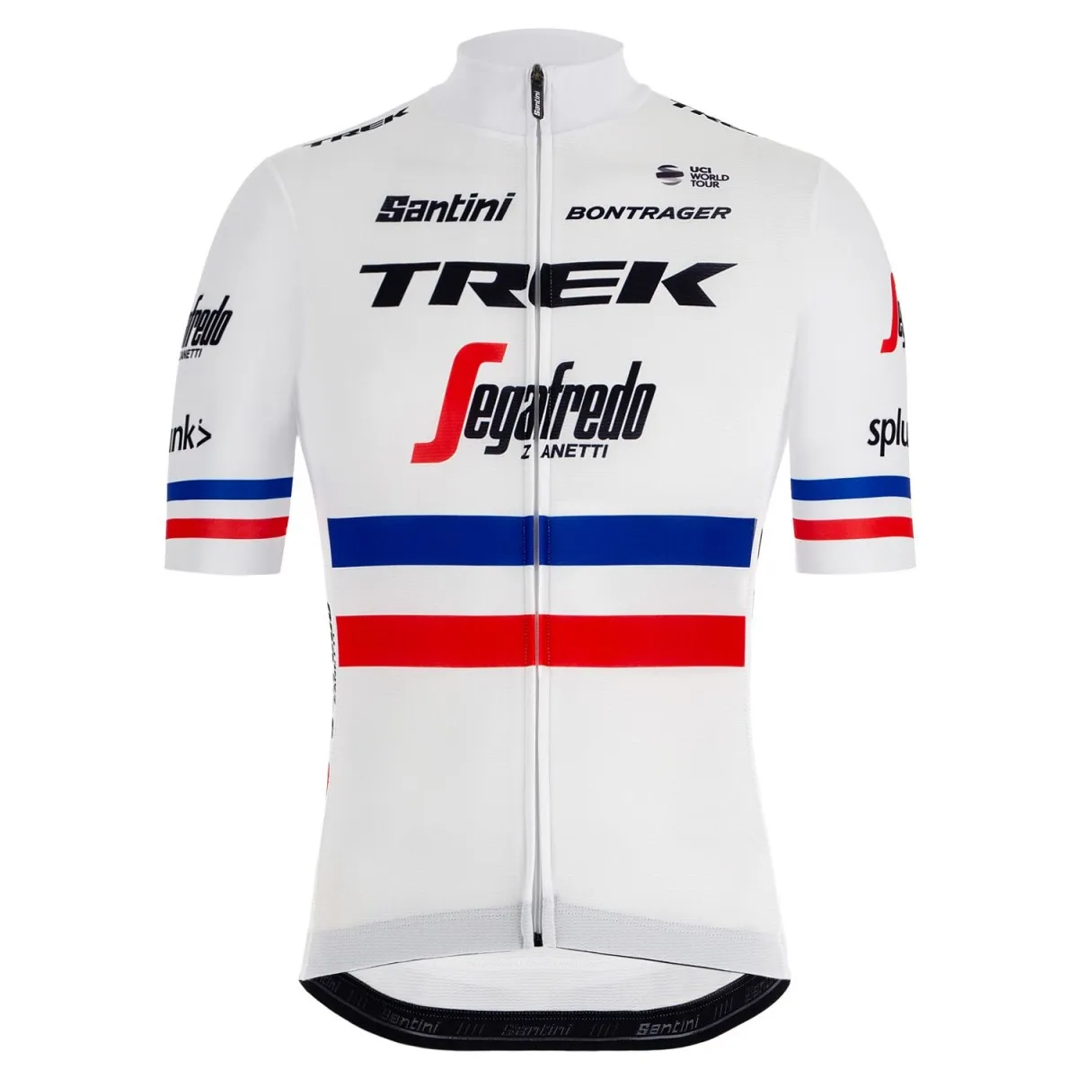2019 Team TREK - SEGAFREDO french champion Short Sleeve cycling Jersey bike clothing Cycle apparel Shirt