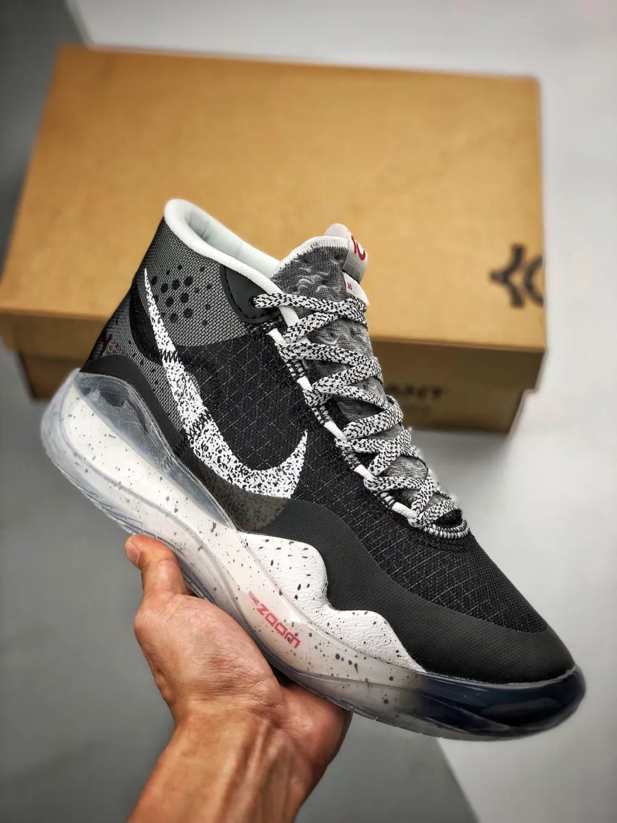 Nike KD 12 'Black Cement' Black/White-Wolf Grey / nike kd 12 don c