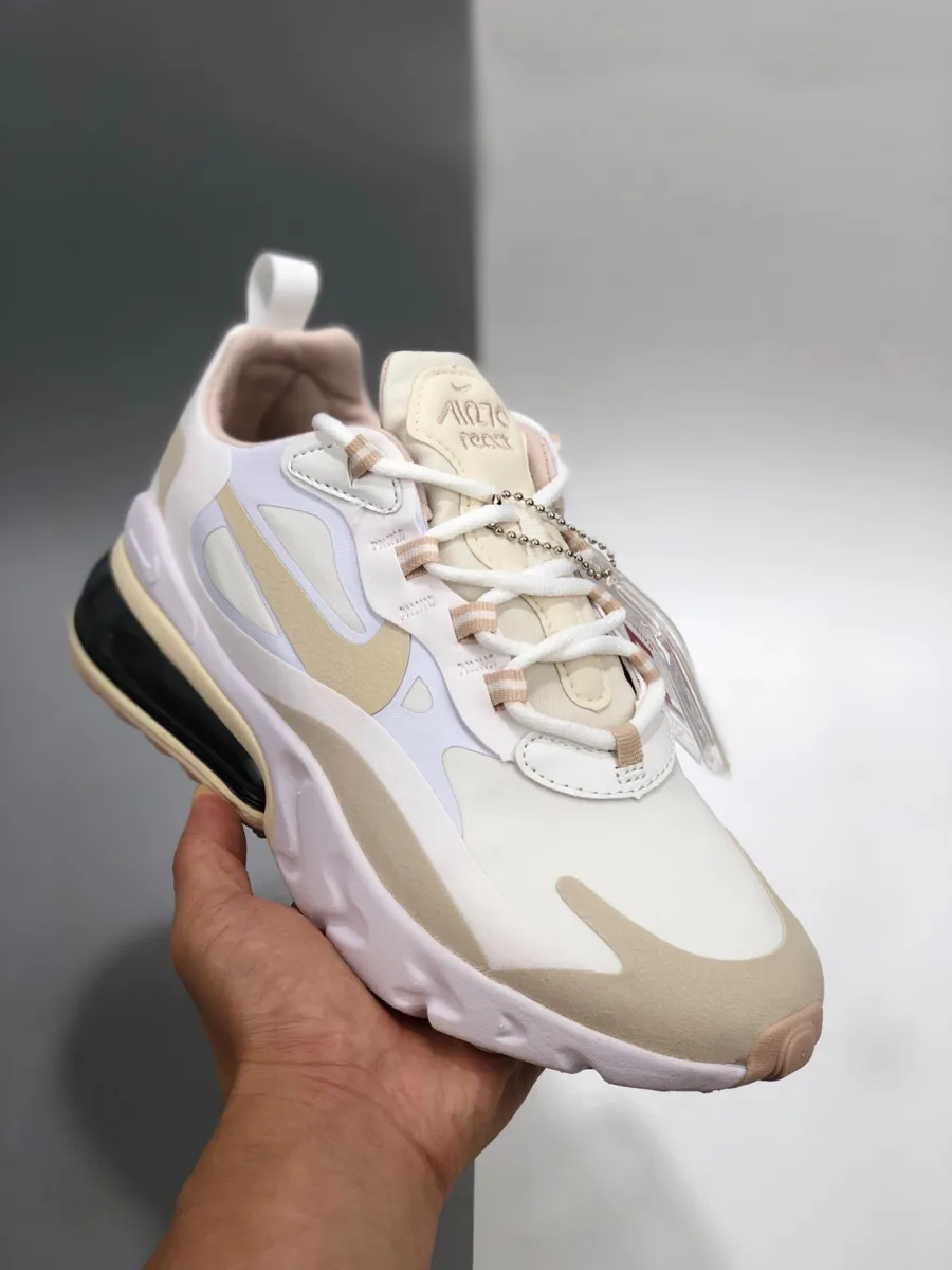 Nike Air Max 270 React Light Orewood Brown CJ0619-102 Air Max 270 React Summit White Orewood Brown
