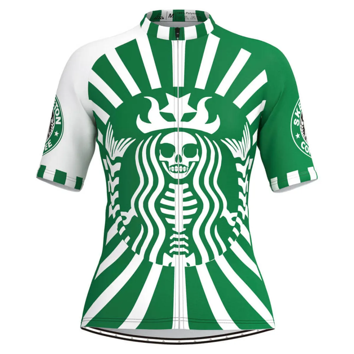 Skeletonbucks Coffee Short Sleeve Women's Cycling Jersey