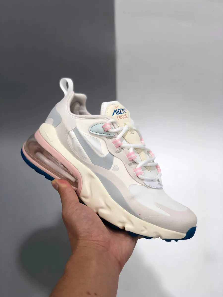 Nike Air Max 270 React White Pink For Womens AT6174-100 Outlet