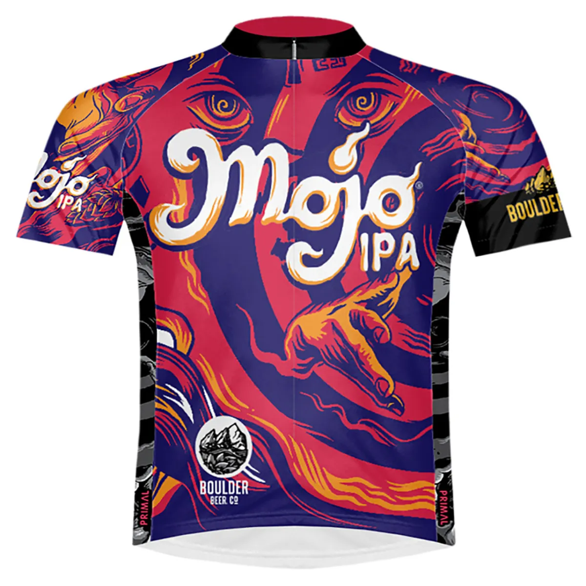 Primal Wear Boulder Beer Mojo IPA Men's Full Zip Cycling Jersey MOJOJ20M_M