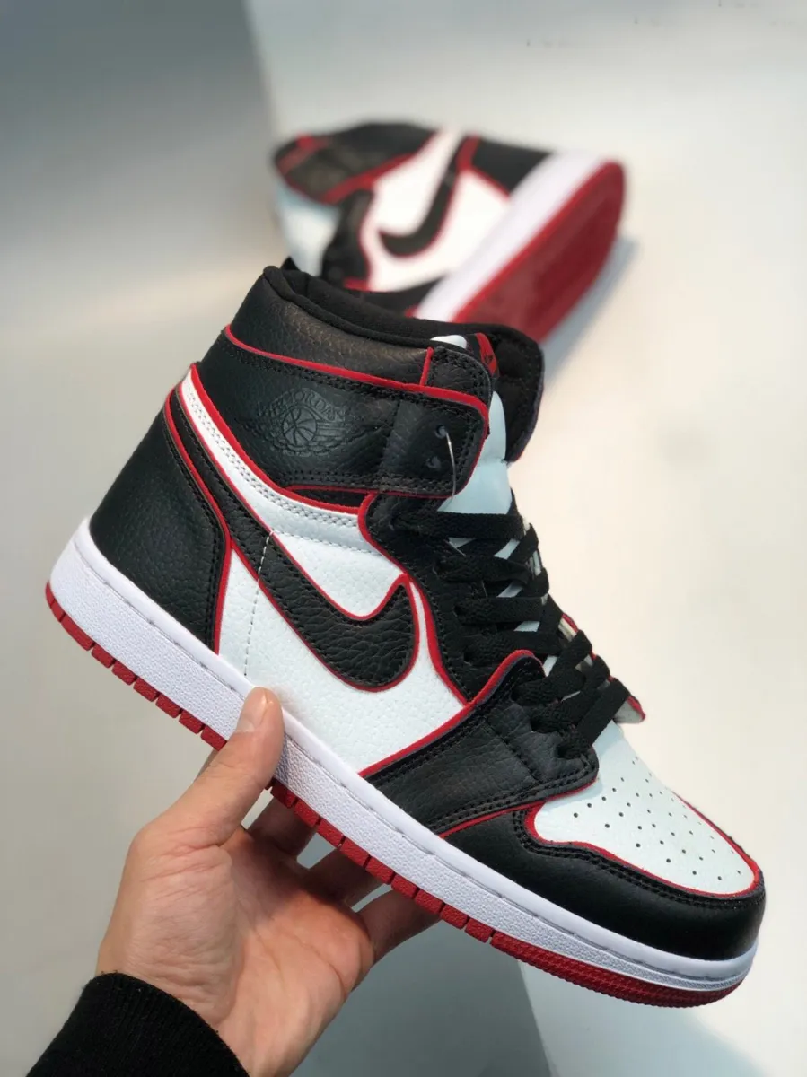 Air Jordan 1 High Og 'Bloodline / Meant To Fly' AJ1 Black/Gym Red-White / jordan 1 blood lines