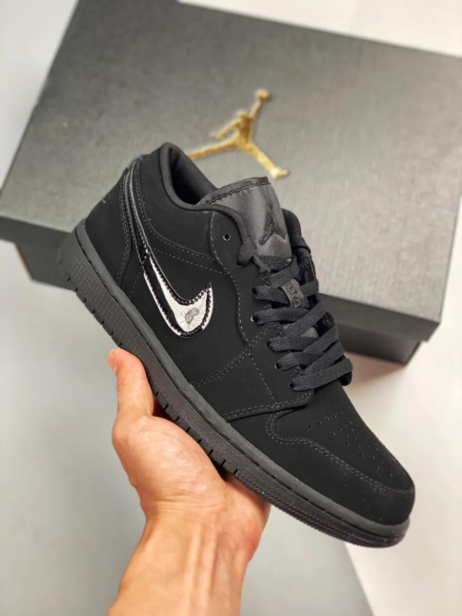 Air Jordan 1 Low 'Triple Black' 553558-056 Brand New