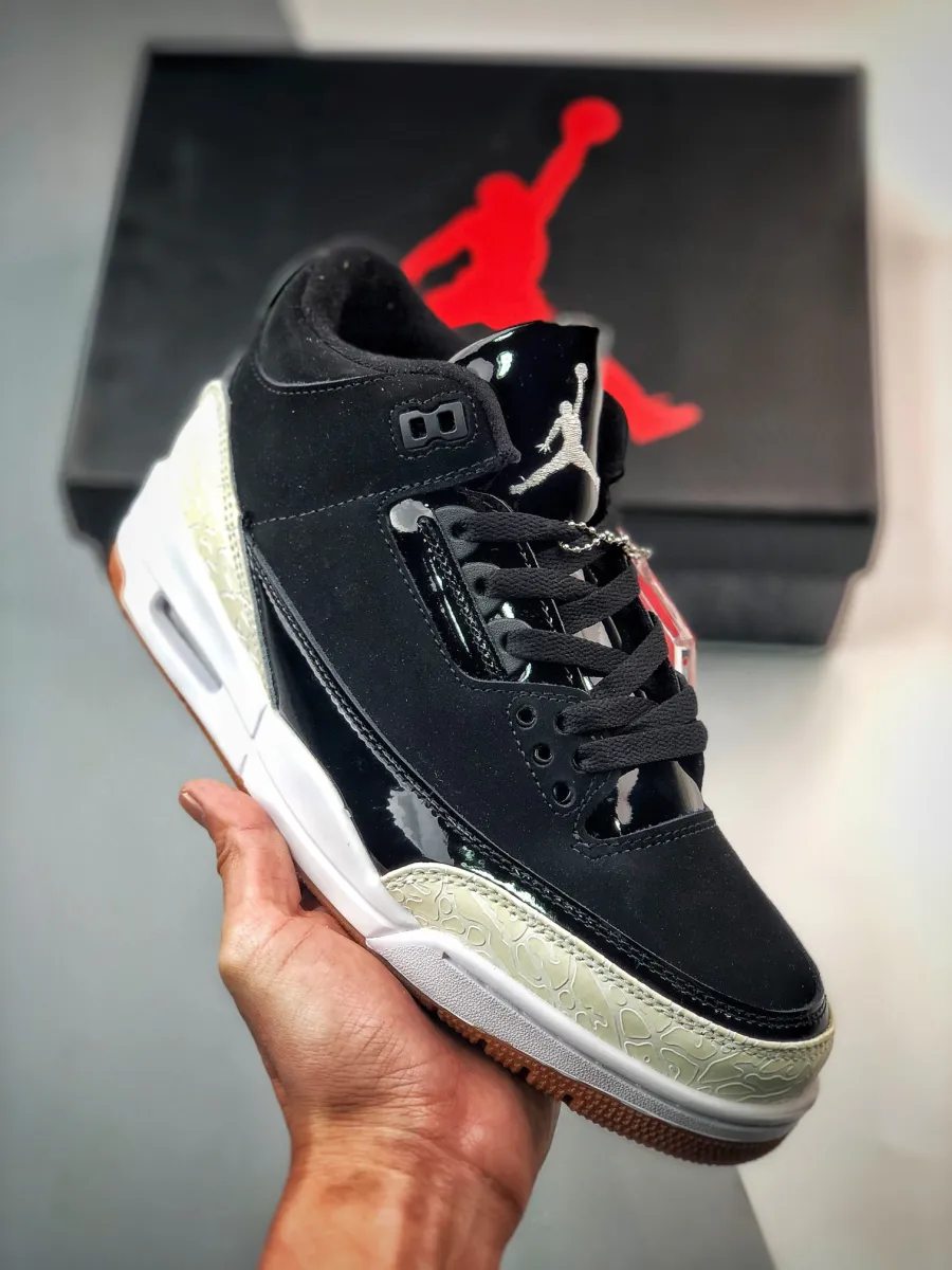 Jordan 3 GS Black White Gum 441140-022 / white retro 3