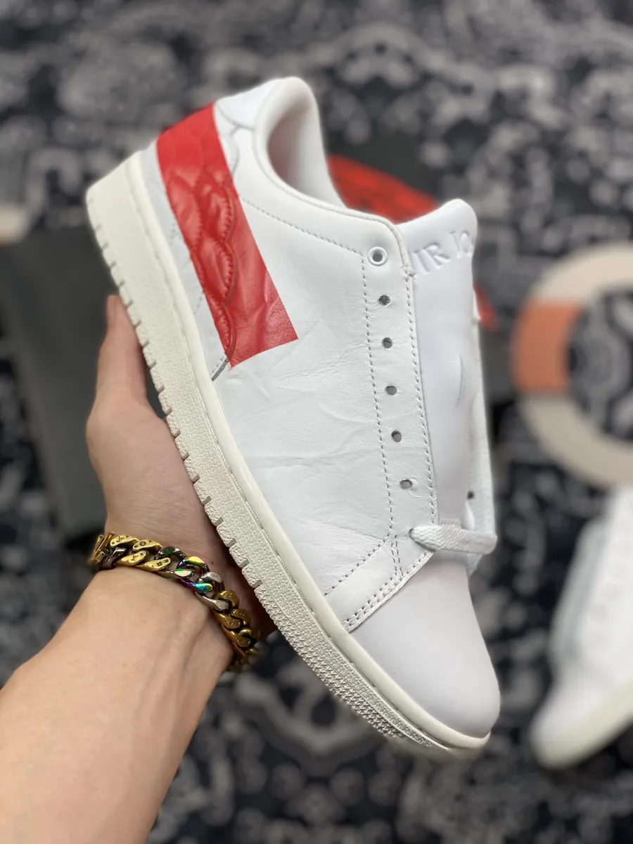 Air Jordan 1 Centre Court White/University Red-Sail