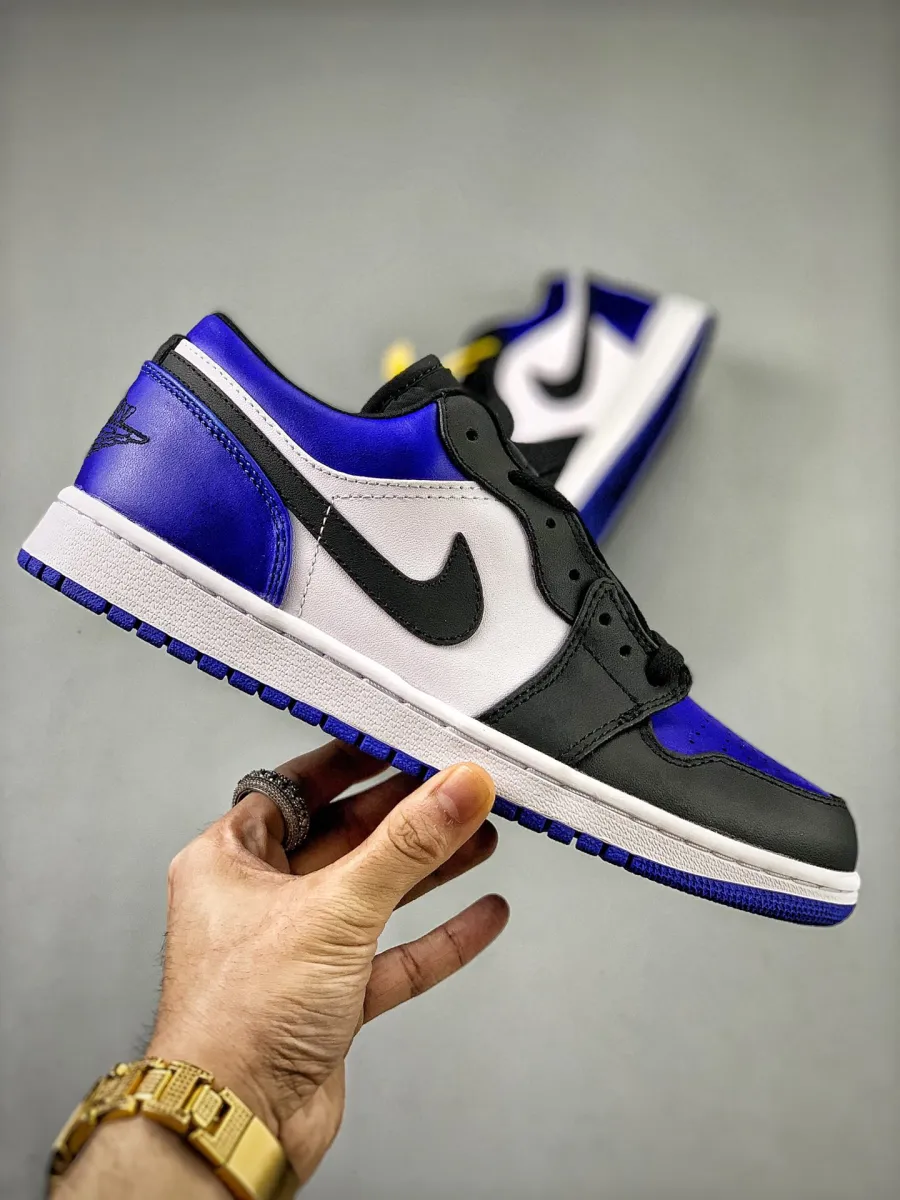 Air Jordan 1 Low 'Royal Toe' Unisex CQ9446-400 Sport Royal/Black-White AJ1 / royal toe lows