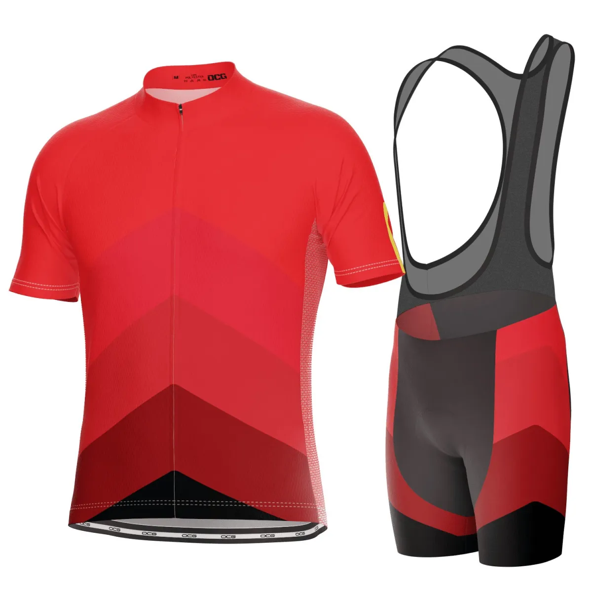 Men's Classic Mountain Peaks Short Sleeve Cycling Kit