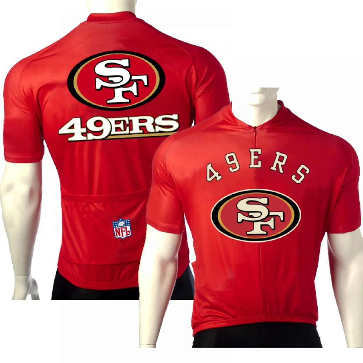 NFL San Francisco 49ers Niners Cycling Jersey Z-1905785