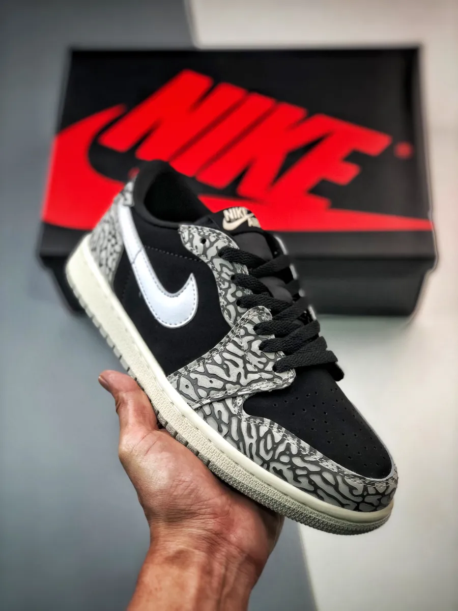 Hot Air Jordan 1 Low OG 'Black Cement' CZ0790-001 / jordan 1 lows