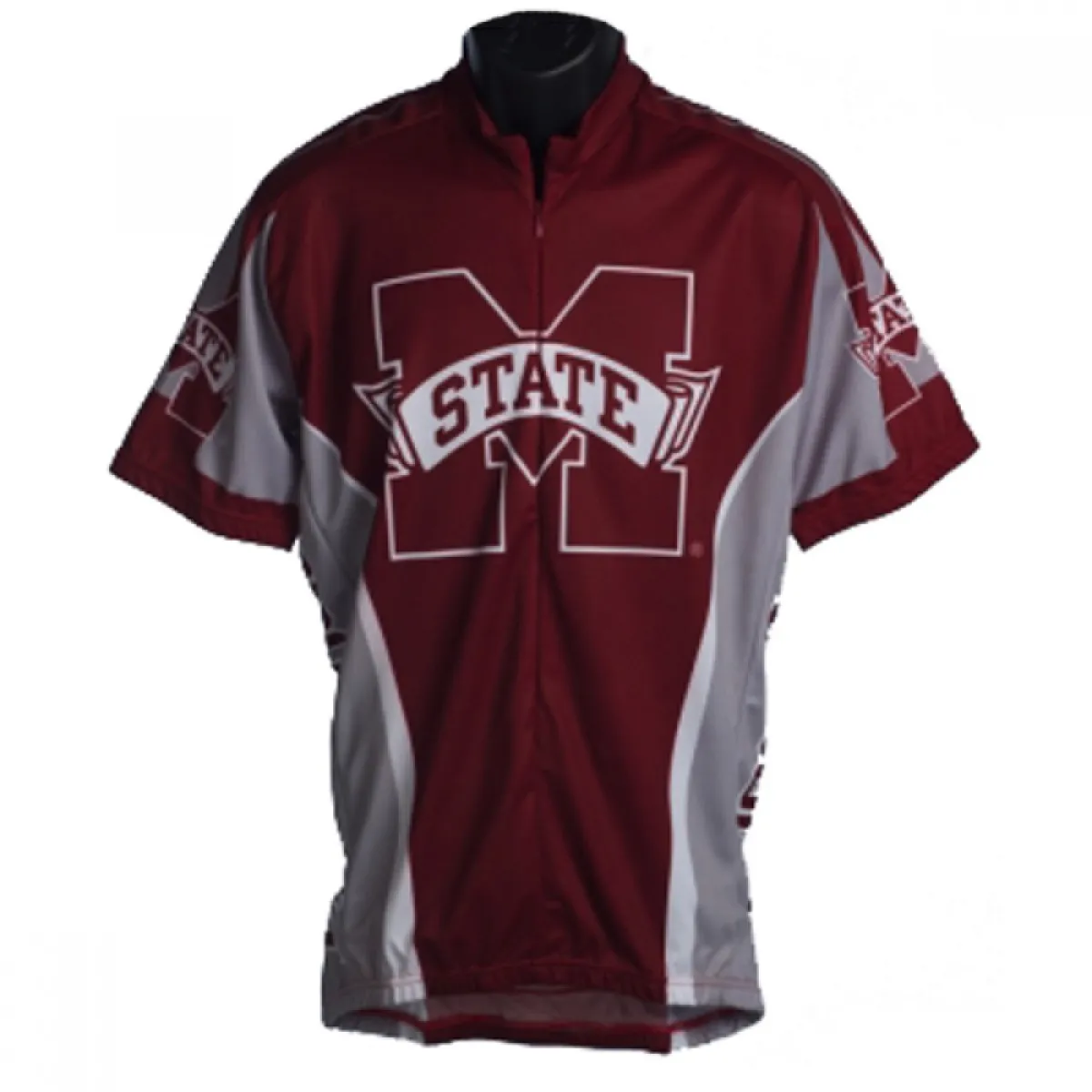 NCAA MSU Mississippi State University Bulldogs Short Sleeve Cycling Jerseys Z-1905391