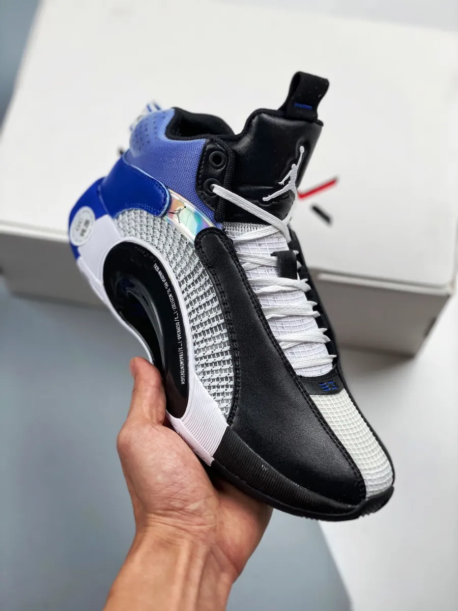 Fragment x Air Jordan 35 White/Black-Sport Blue jordan 35 fragments