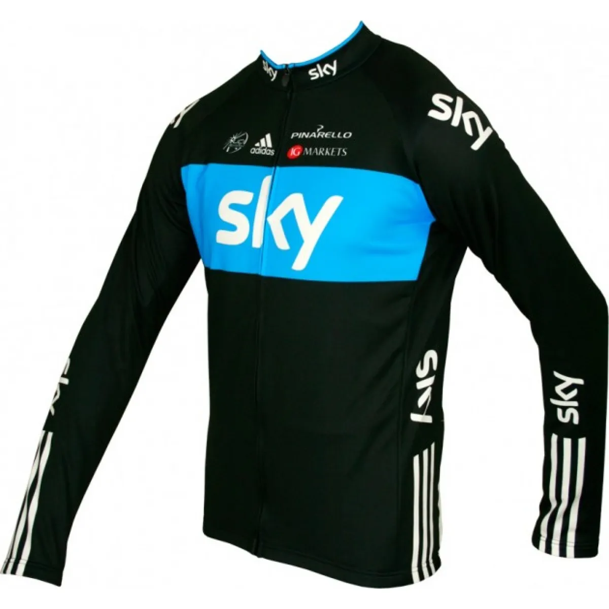 SKY 2012 PRO CYCLING Radsport-Profi-Team -Winter Fleece Long Sleeve Jersey