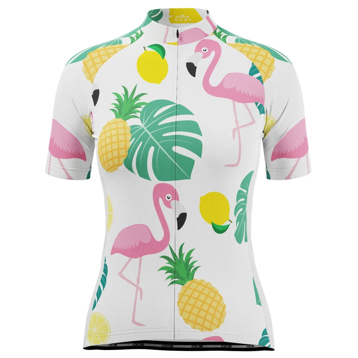 Women's Fruity Flamingo Short Sleeve Cycling Jersey