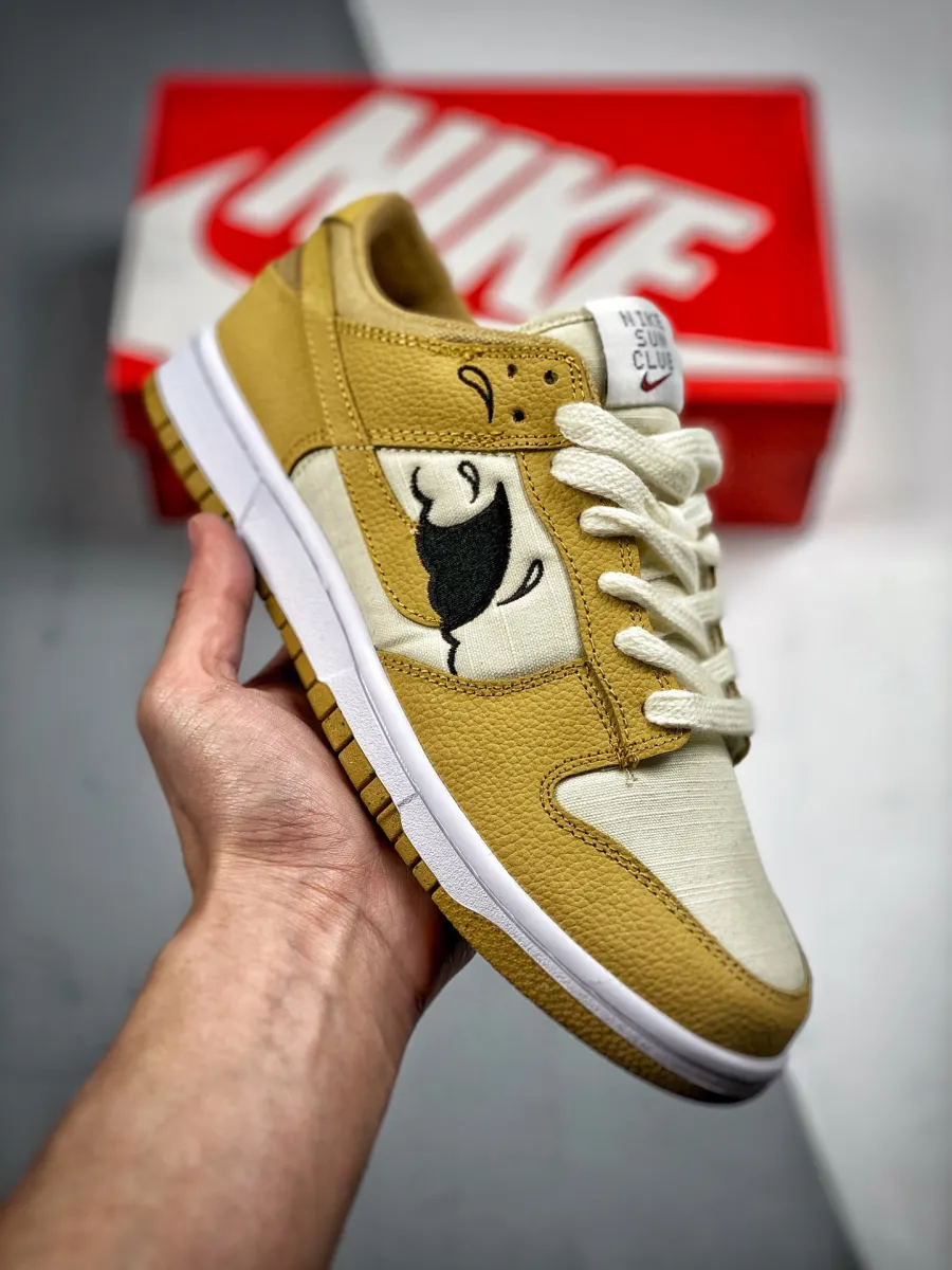 Nike Dunk Low 'Sun Club' Grass/Orange/Sanded Gold / nike dunk low sun club release date