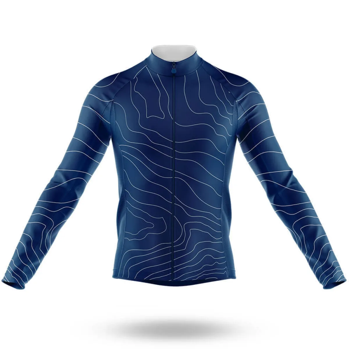 Navy - Men's Cycling Kit / Long Sleeve Jersey For Sale