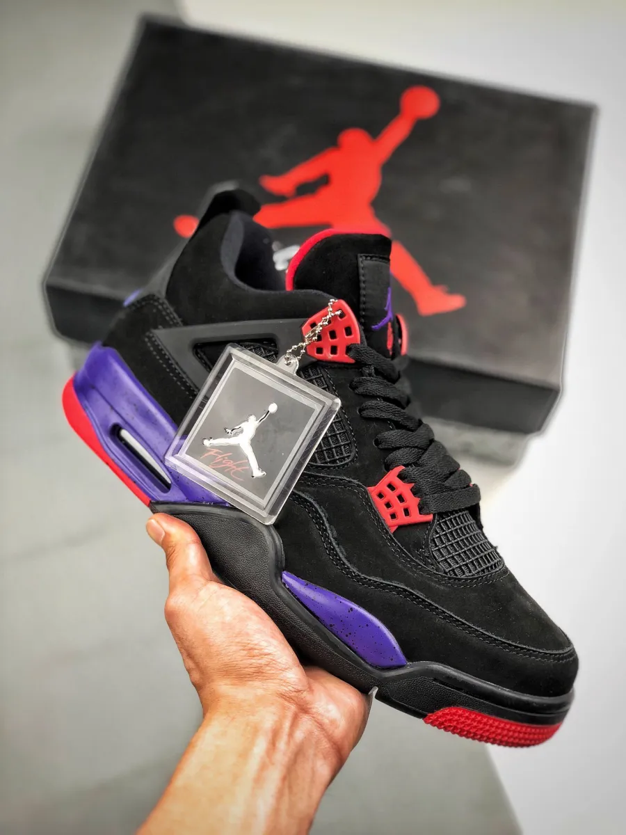 Air Jordan 4 NRG 'Raptors' Black/University Red-Court Purple #jordan 4 nrg raptors