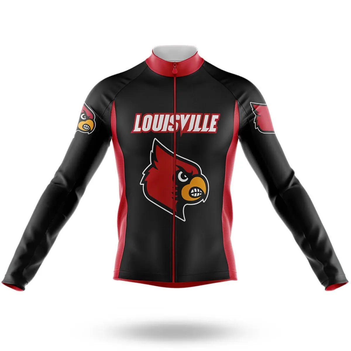 Outlet Louisville Cardinals Long Sleeve Cycling Jersey Only