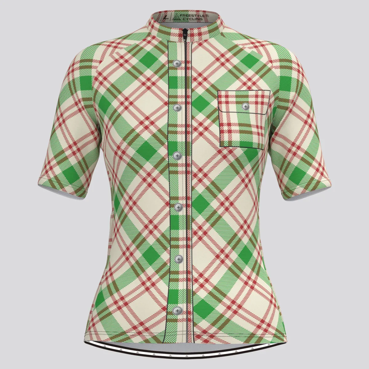 Plaid Checkered Shirt V26 Women's Cycling Jersey To Buy