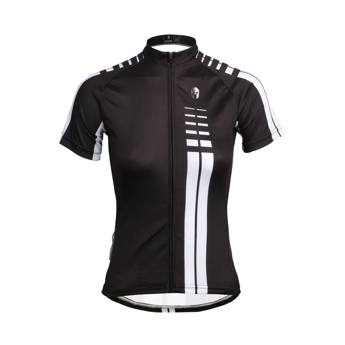 Woman White striped Black Cool Short/long-sleeve Cycling Jersey NO.646