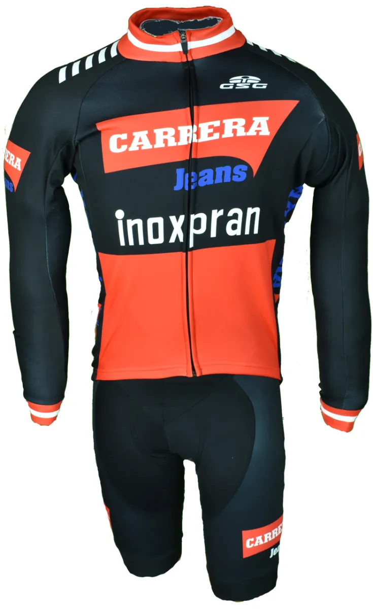 Carrera Retro Inoxpran Black Long Sleeve Jersey, CAR20L2