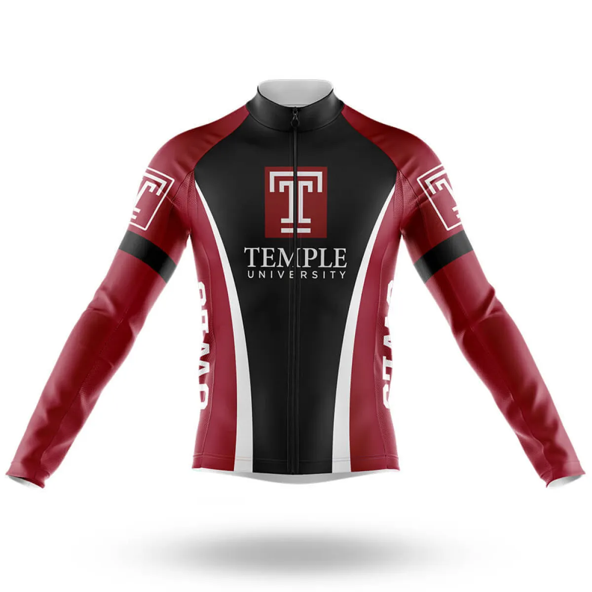 Temple University Long Sleeve Cycling Jersey Only Restock