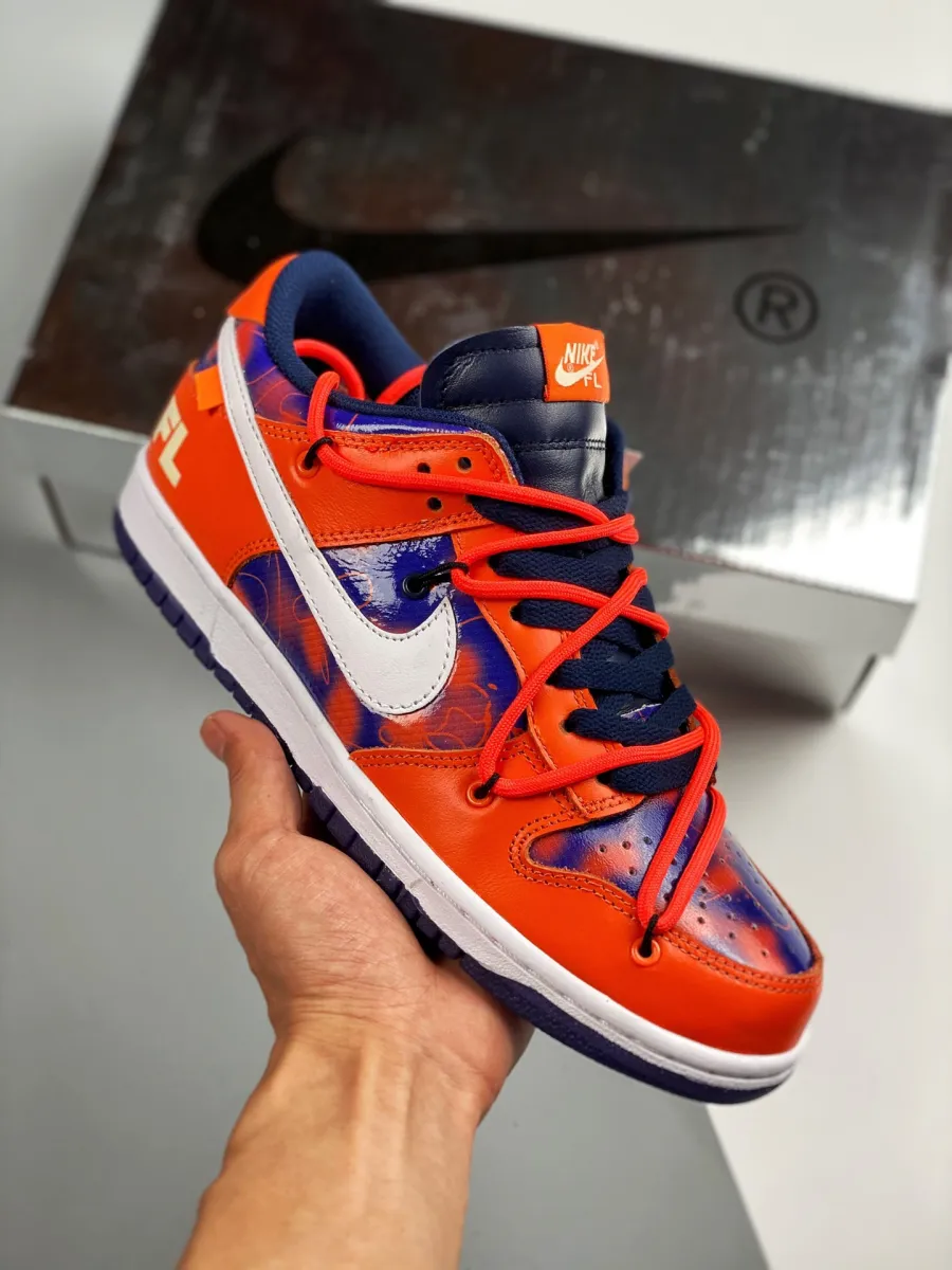 Futura x Off-White x Nike SB Dunk Low Orange Blue / nike sb futura