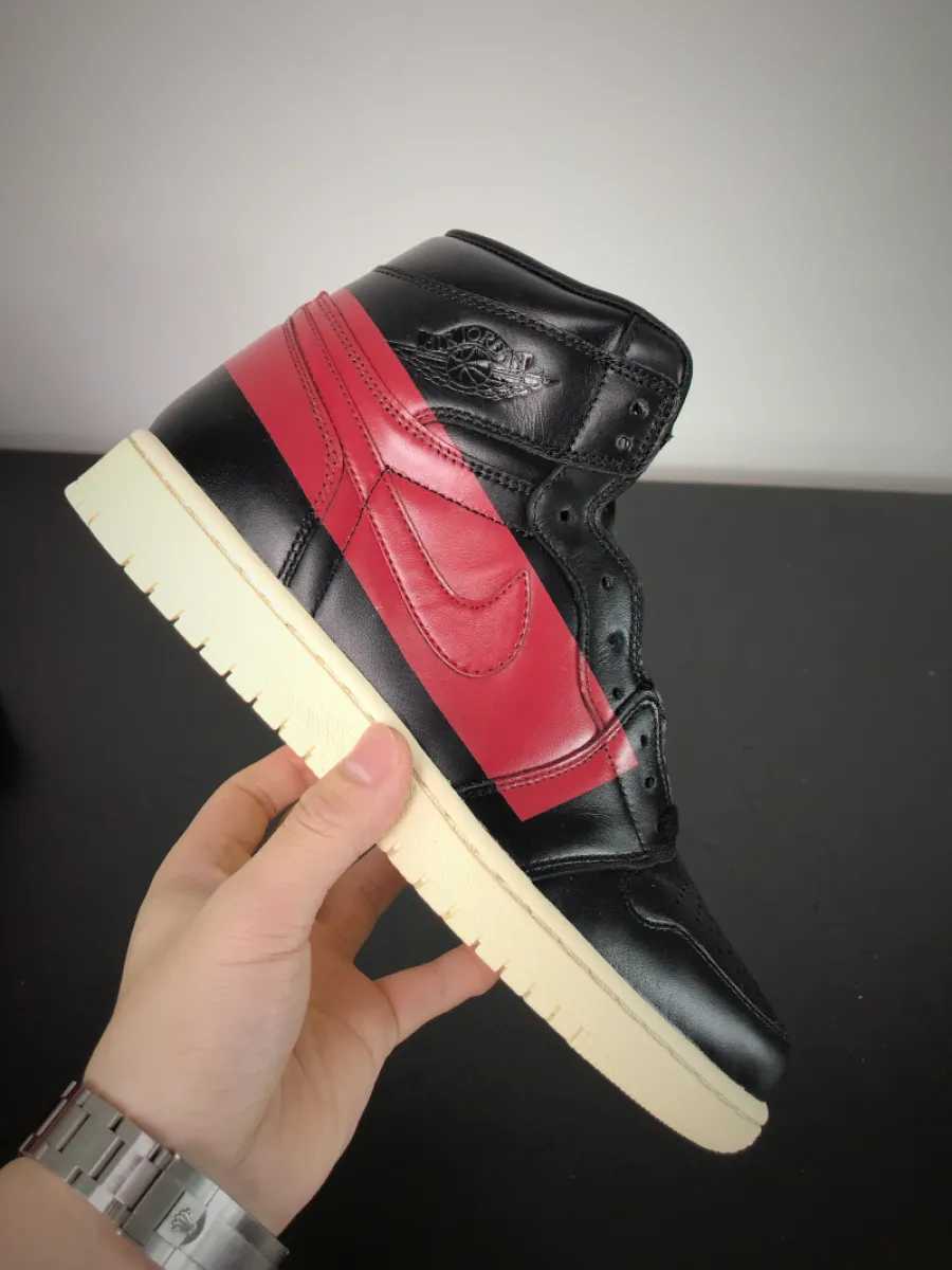 Air Jordan 1 Retro High OG Defiant 'Couture' Black/Gym Red-Muslin - couture jordan 1