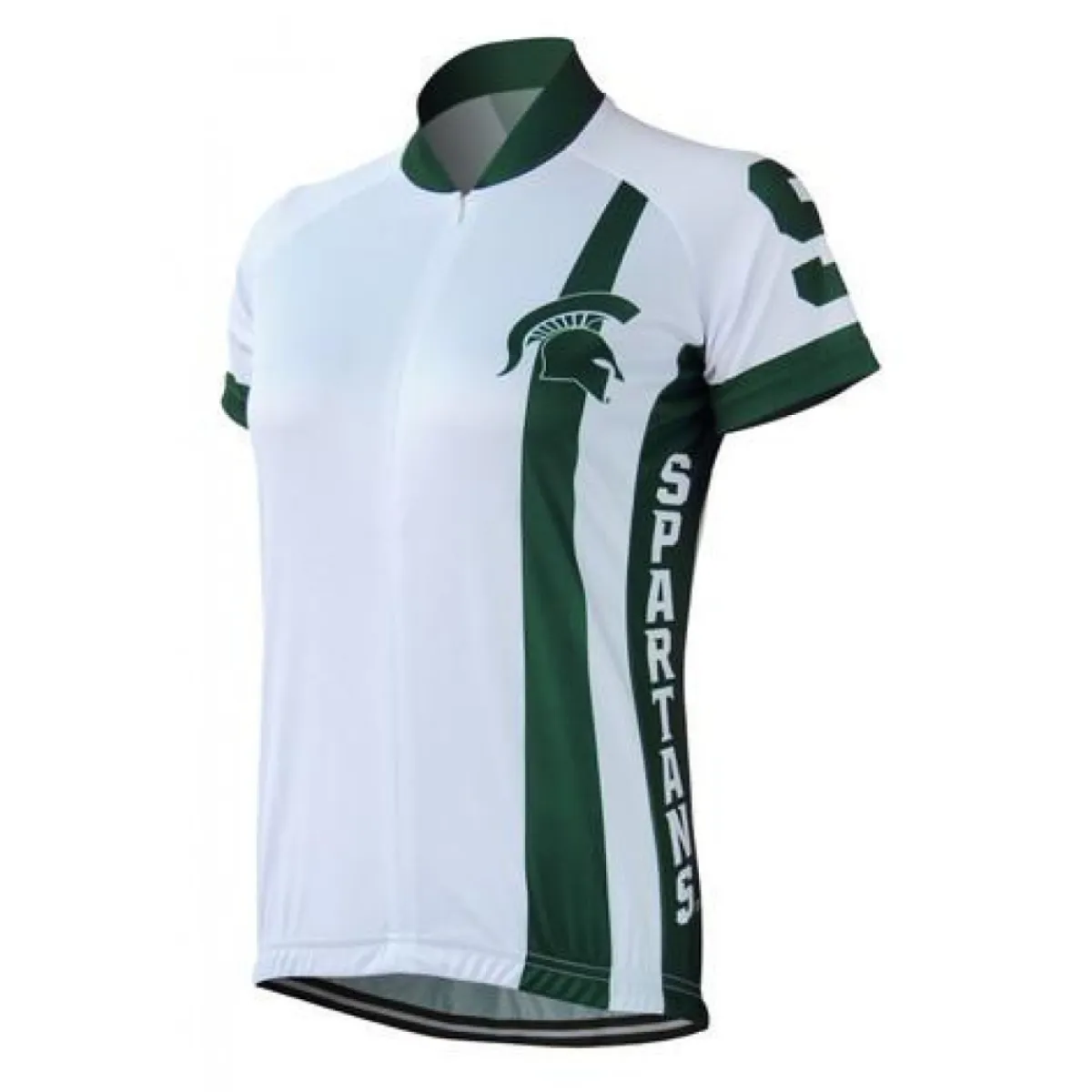 NCAA MSU Michigan State Spartans White Cycling Jerseys | MSU CYCLING Z-1905390