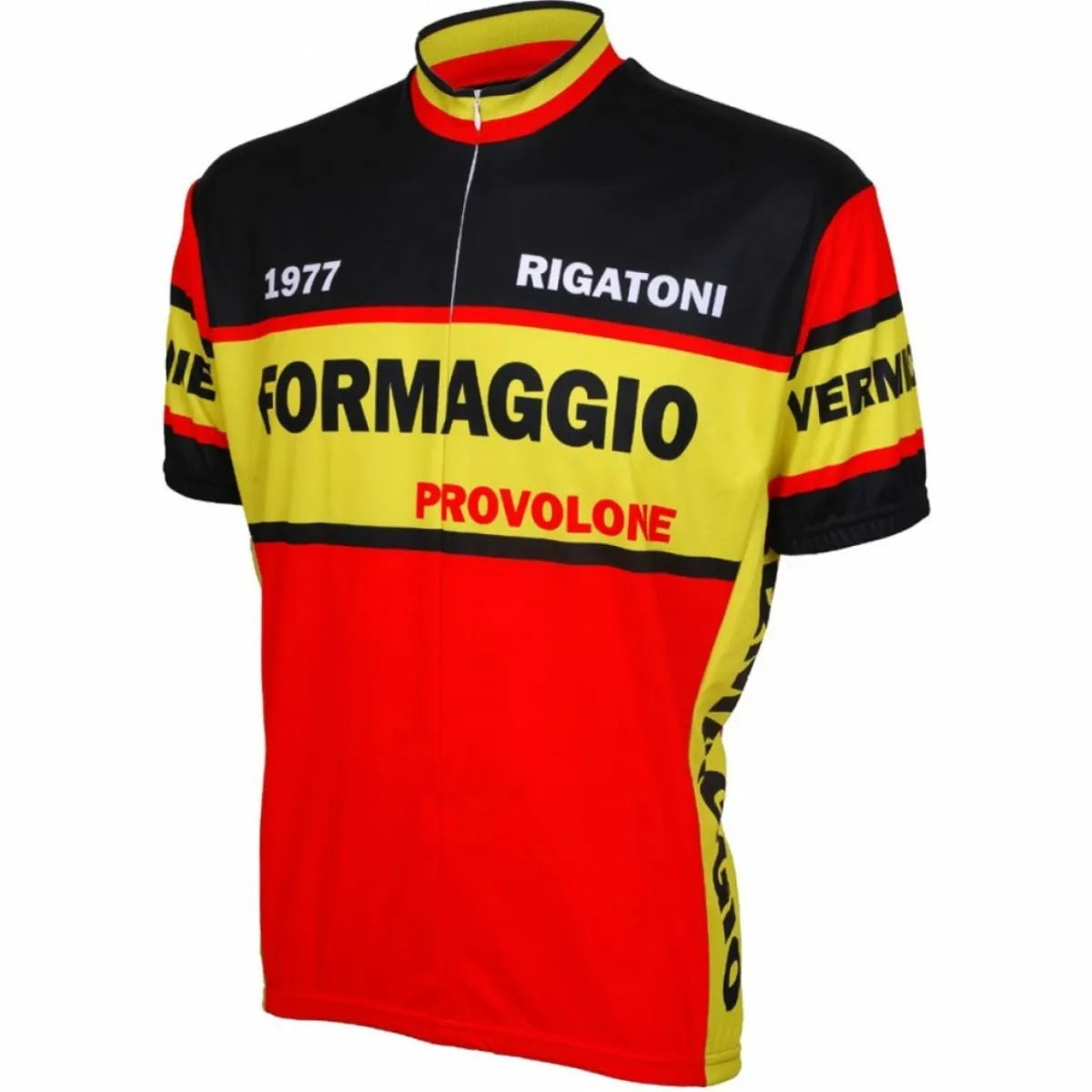 Formaggio 1977 Retro Short sleeve 19" zip men's cycling jersey