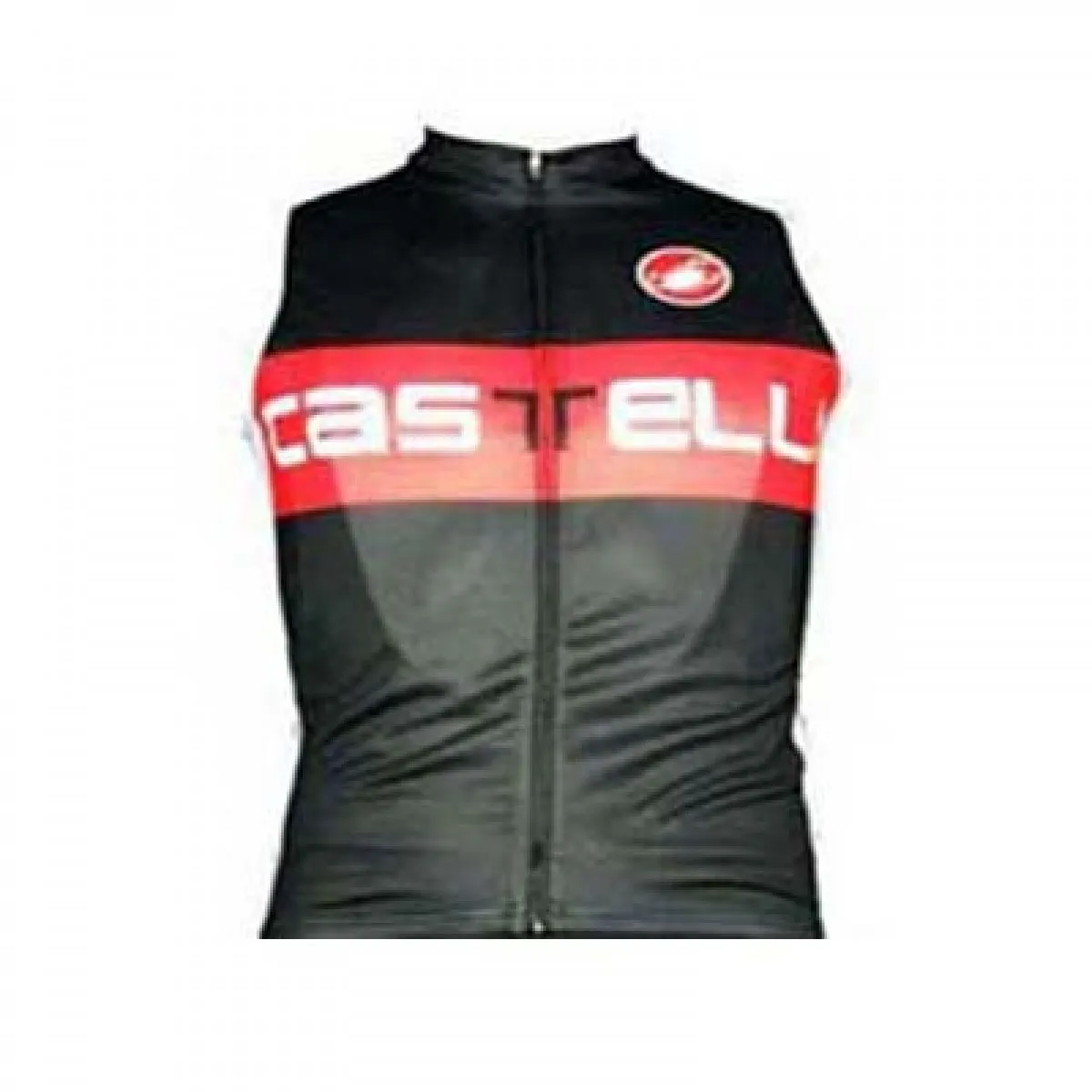 CASTELLI BLACK/RED Sleeveless Jersey Vest Restock