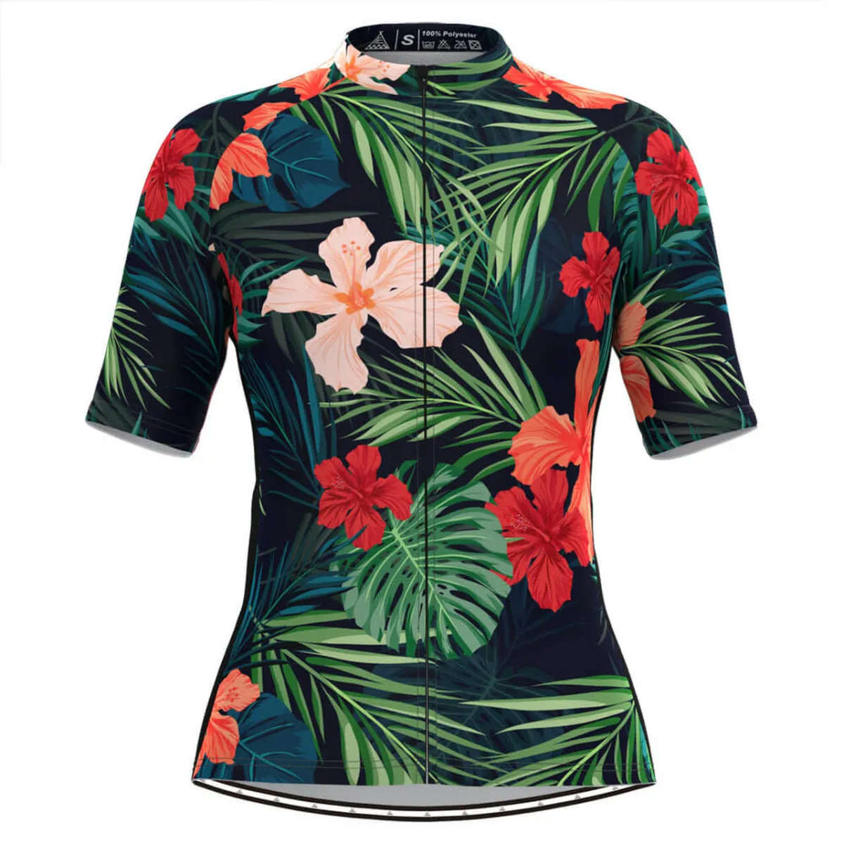 Women's Hawaiian Tropical & Floral Cycling Jersey For Sale