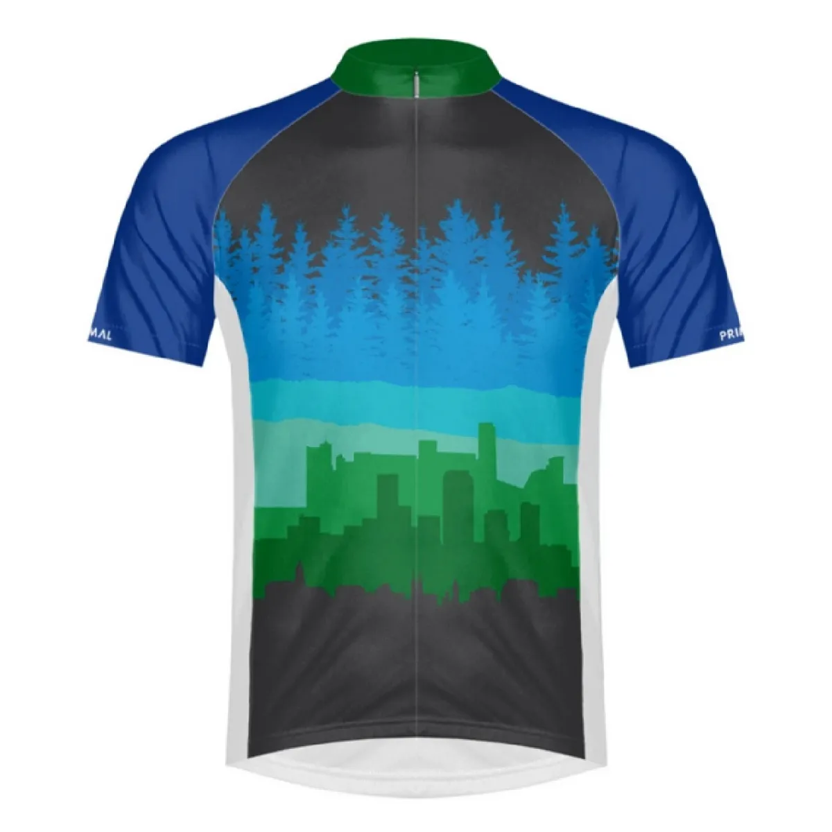 Primal Wear Urban Edge Sport Cut Full Zip Short Sleeve Cycling Jersey URBNJ20M-M