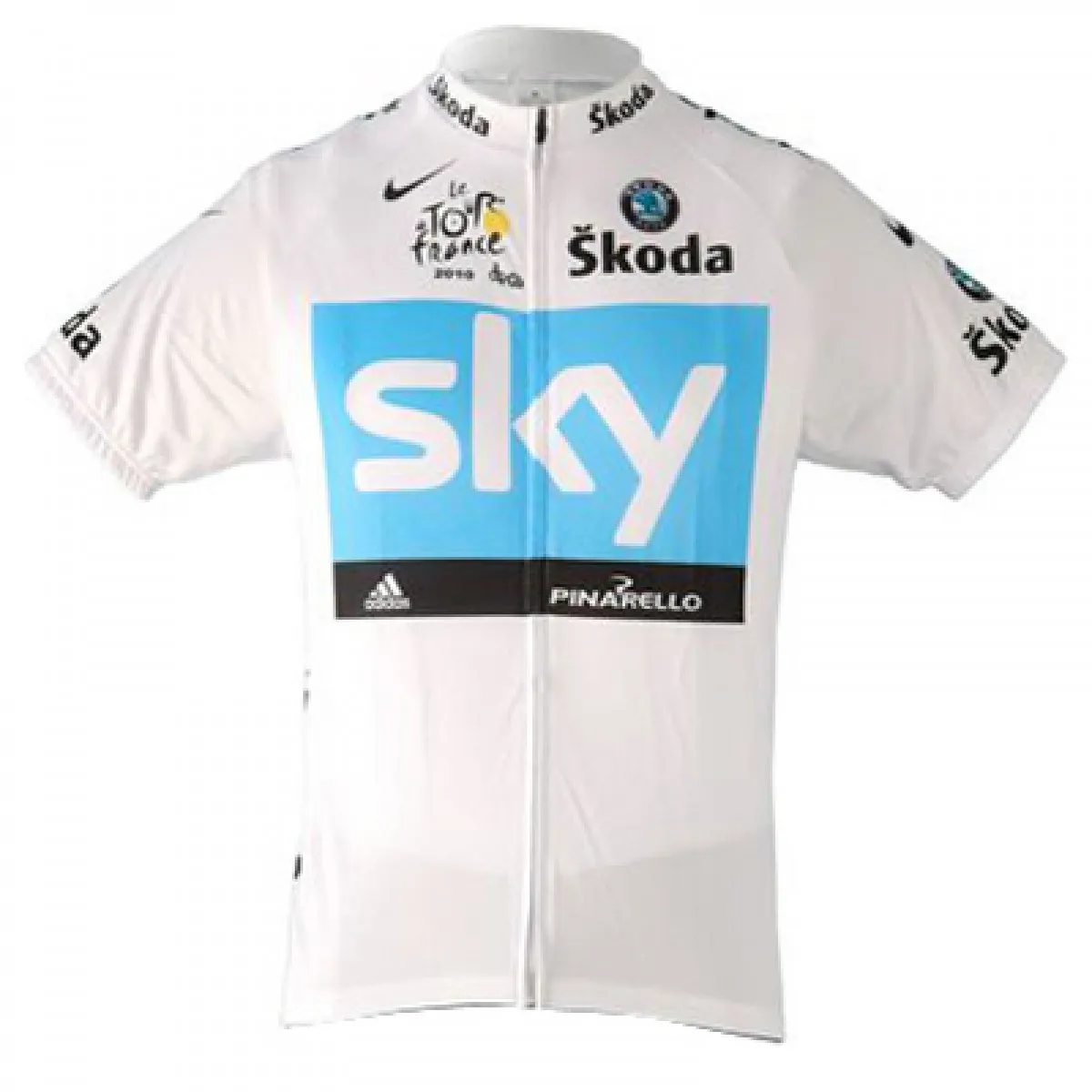 2010 Team Sky Cycling Turbo's White Short Sleeve Jersey