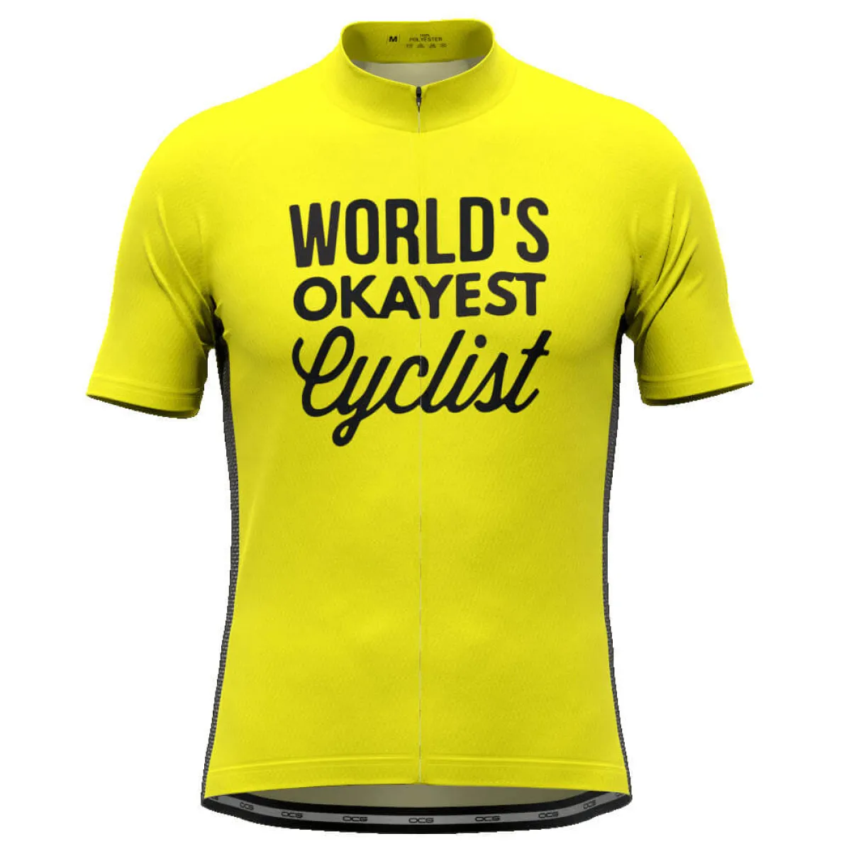 Men's World's Okayest Cyclist High Viz Cycling Jersey