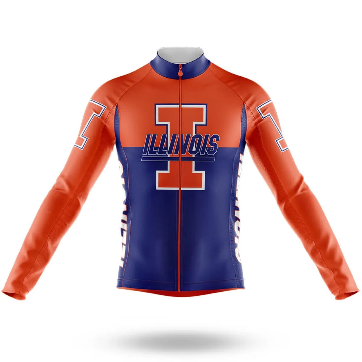 University of Illinois Urbana-Champaign V2 Long Sleeve Cycling Jersey Only