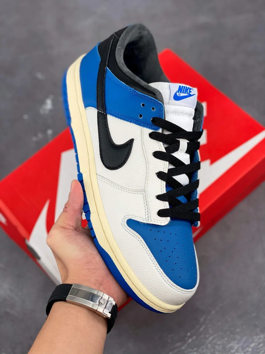 Nike Dunk Low White Royal Blue Black / royal blue and black dunks