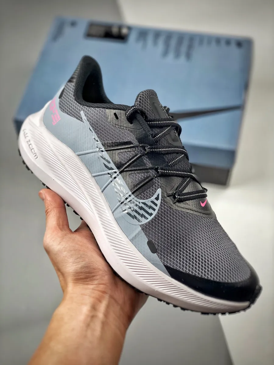 Nike Winflo 7 Shield Obsidian Mist/Poison Green/Pink Blast/Black CU3870-403 Brand New