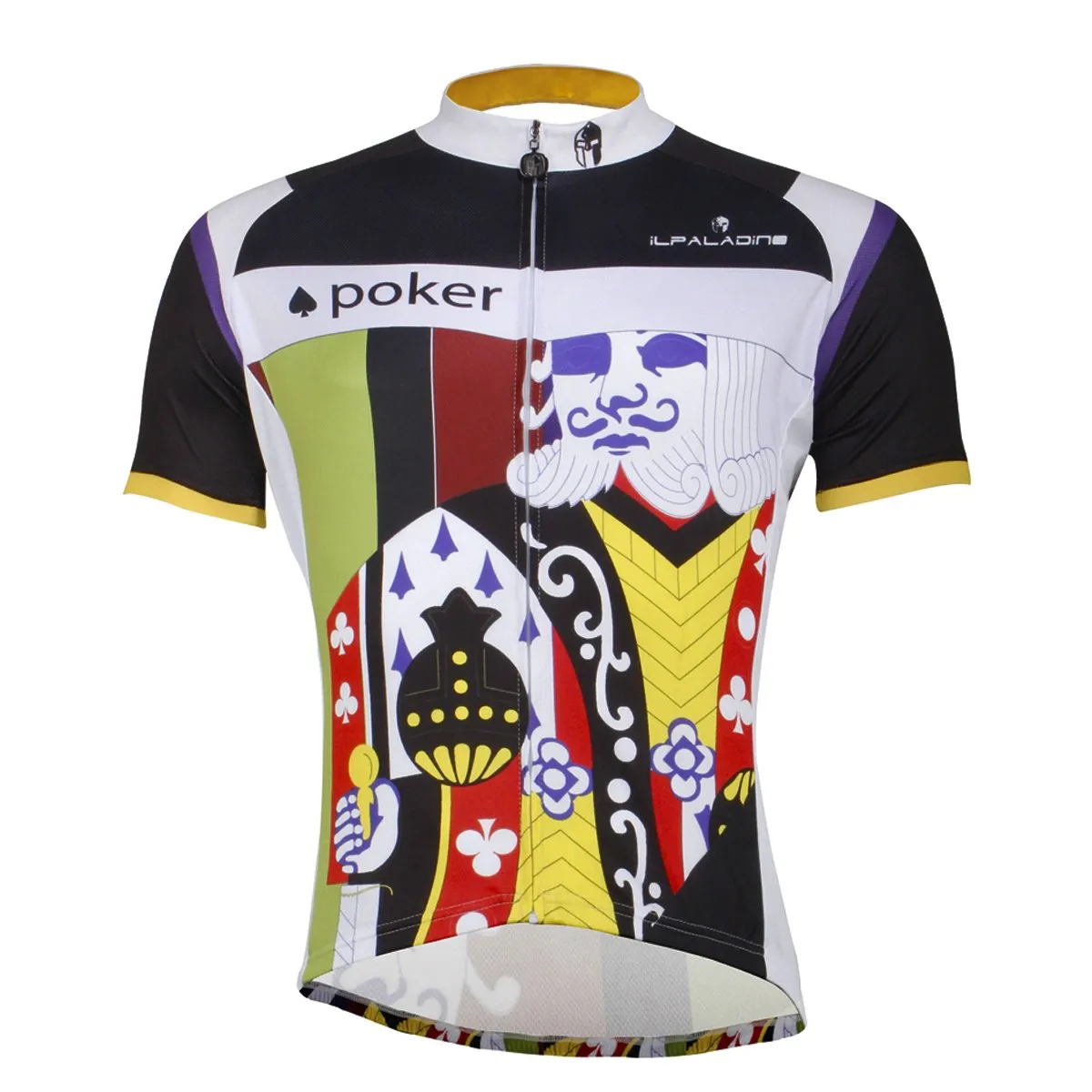 Ilpaladino Poker King Playing Card Fashion Men's Long-sleeve Cycling Top Jersey Summer Spring Autumn Pro Cycle Clothing Racing Apparel Outdoor Sports Leisure Biking shirt NO. 759
