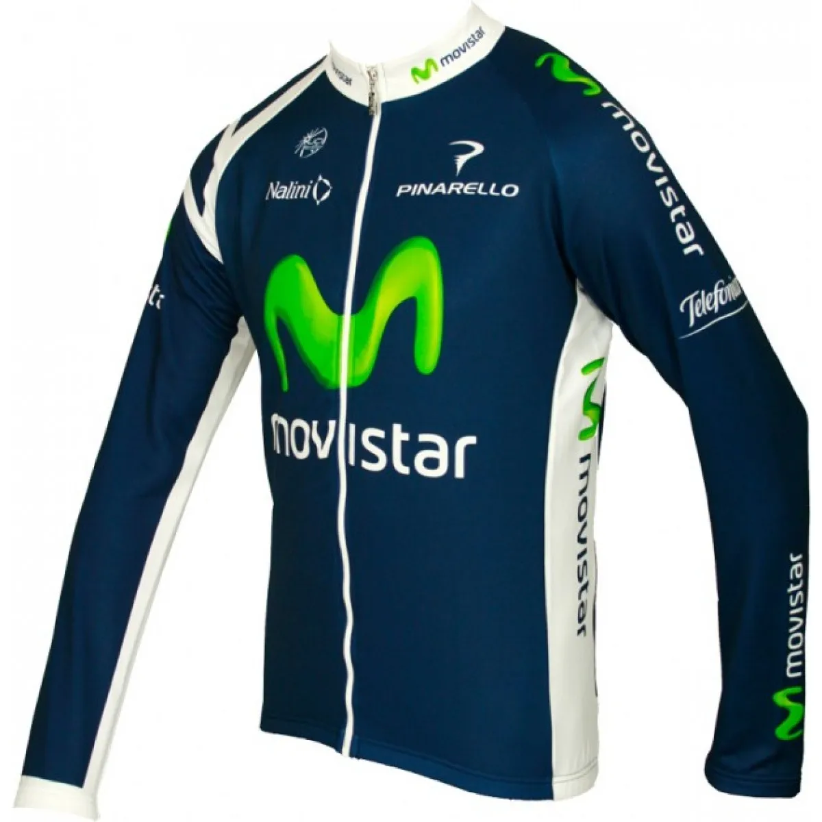 MOVISTAR 2012 Radsport-Profi-Team Winter Fleece Long Sleeve Jersey Jacket