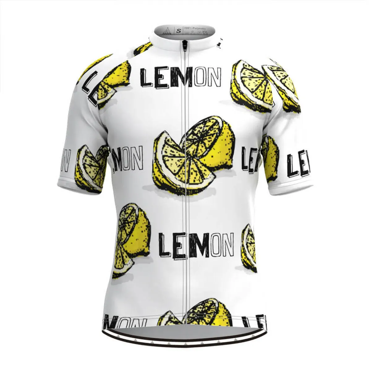 Men's The Lemon Print Cycling Jersey To Buy
